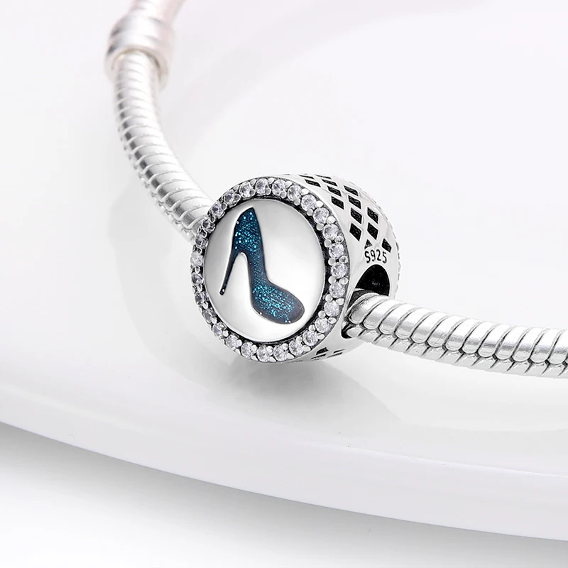 

925 Sterling Silver High Heels Pattern Beads Fit Original Pandora Bracelet For Women 925 Silver Pendant Bead Diy Jewelry 2021