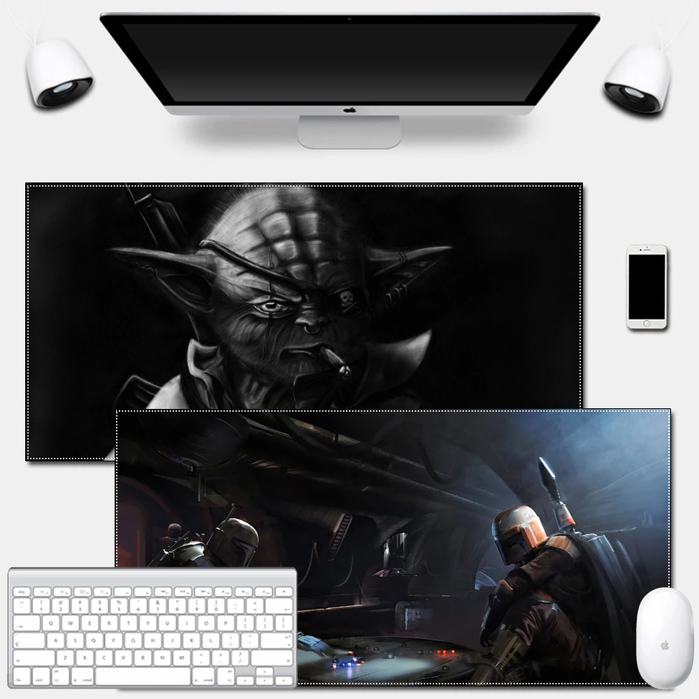 

Противоскользящий коврик для мыши большого размера Disney, утолщенный игровой коврик для игровой мыши, ноутбука, Мастер Йода из Звездных Войн