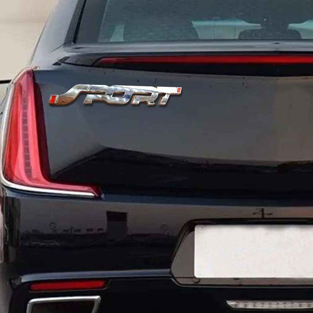 

Car Modification Sports Personality Car Stickers Metal Side Standard Tail Car Stickers 3D Stereo Car Stickers