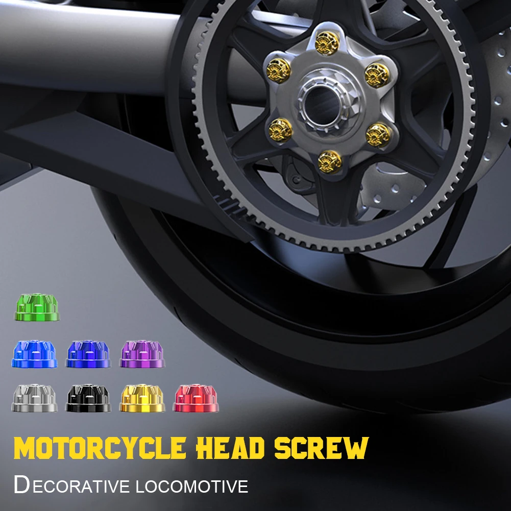 

58PCS/Set Motorcycle Head Body Screw Cap Cover Decorative Engine Nut Bolt Caps for Yamaha Kawasaki Honda Car Bicycle Accessories