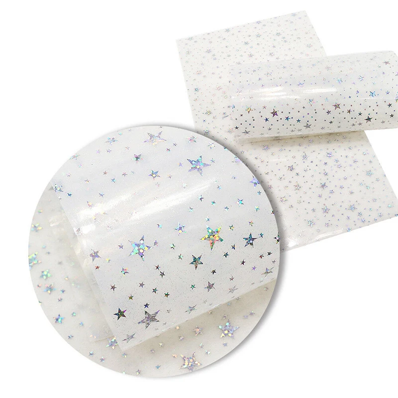 1 шт. 20*30 см Серебряная Звезда блестки конфетный цвет пластиковая пленка Ручная