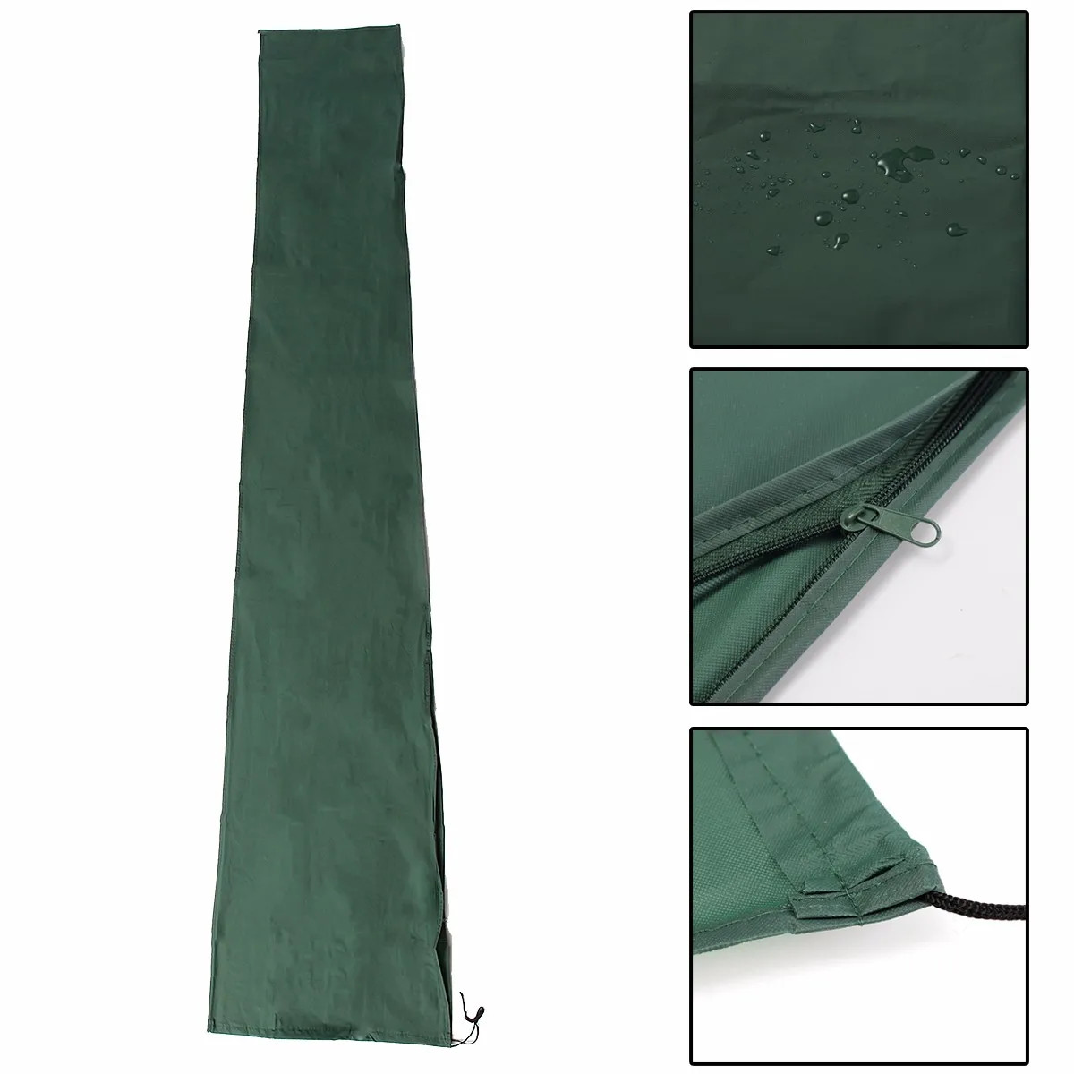 

190x96cm Outdoor Patio Umbrella Waterproof Protective Cover with Zipper for Garden Cantilever Parasol Umbrellas Cover
