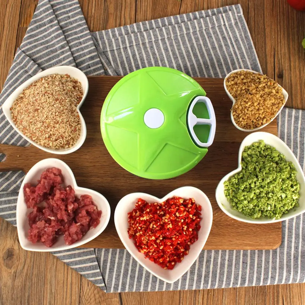Manual Vegetable Fruit Cutter Processor Chopper Garlic Food Twist Shredder Meat Blender Crusher Kitchen Accessories |
