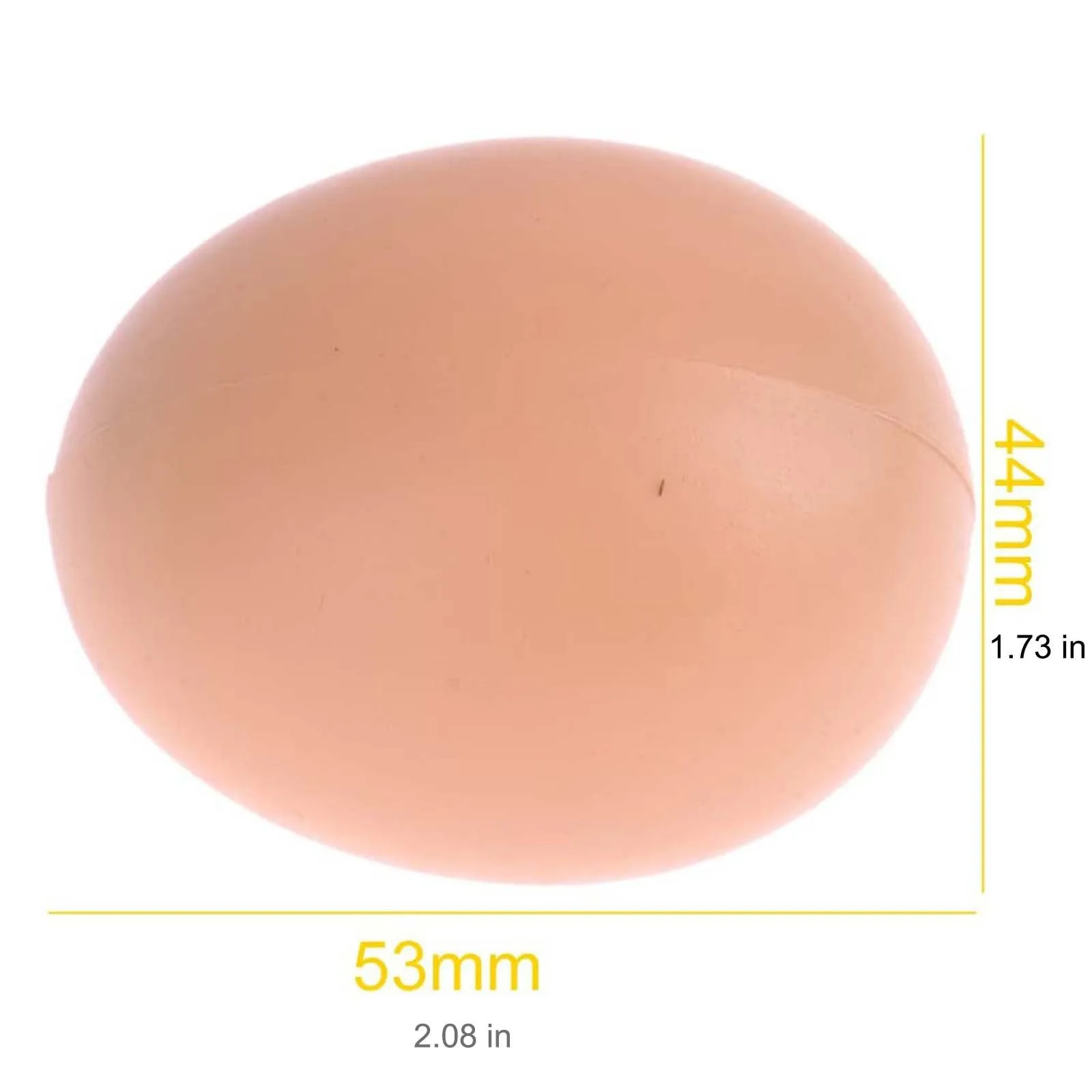 

6PCS Hatching Egg Poultry Hatch Breeding Simulation Fake Plastic Artificial Eggs DIY Painting Egg Plastique Aide Pondre Poule