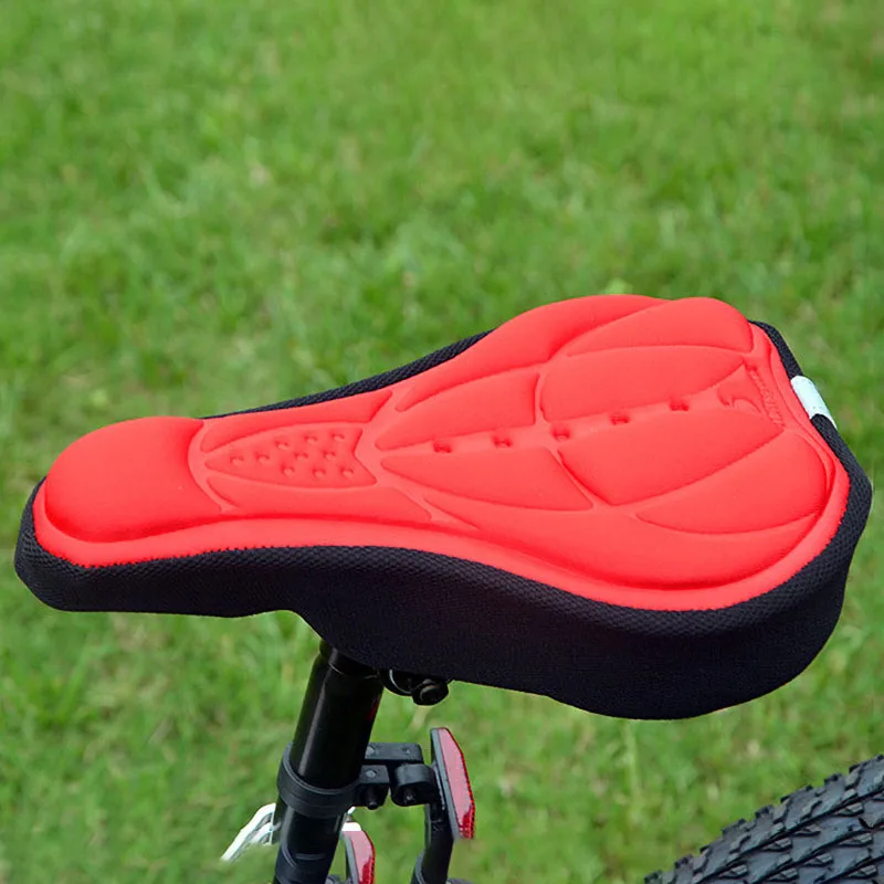 

28x16cm 4 Colors Bicycle Saddle 3D Soft Cycling Seat Cover MTB Mountain Bike Thickene Sponge Pad Outdoor Breathable Cushion