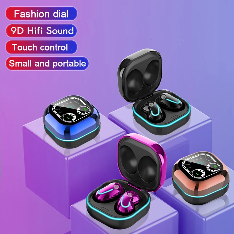 

2021 New S6 se Touch Control Wireless Bluetooth 5.1 Earphones Mini Earbuds With Mic Buds Headsets Noise Cancelling