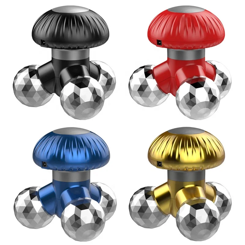 Мини массажер для шеи беспроводной ручной в форме гриба и спины электрический USB