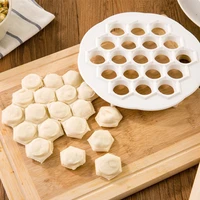 19 holes plastic dumpling manufacturers shape dough press ravoli mould dumpling maker jiaozi machine pastry tool kitchen aid