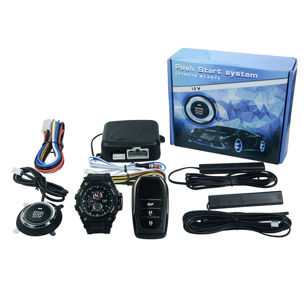 Смарт автомобильная сигнализация OkeyTech 433 МГц 12 В с пультом дистанционного