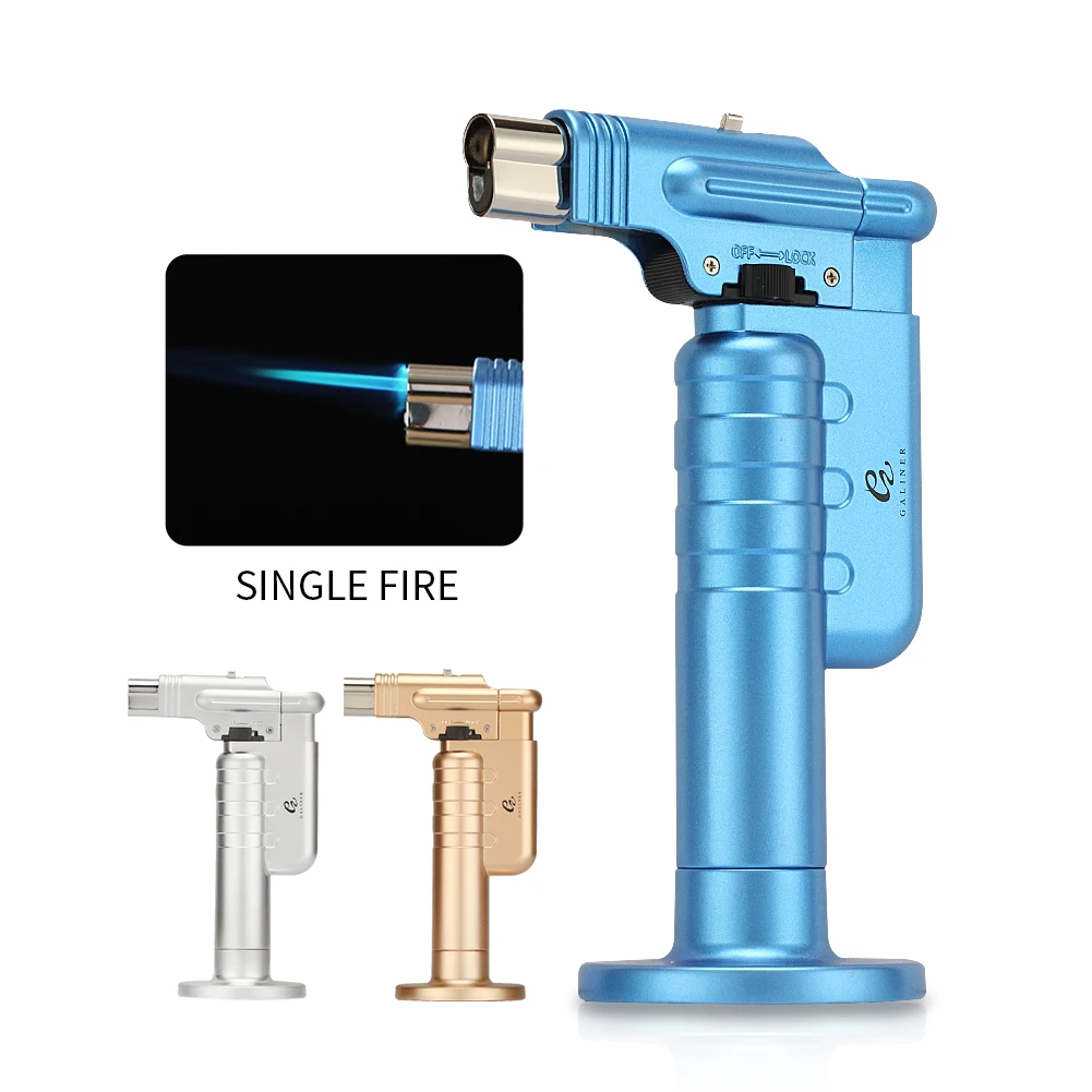 

Galiner Metal Jet Cigar Lighter Outdoor Blue Flame Torch Lighter Windproof Butane Gas Lighters Smoking Ignition Wild Kitchen