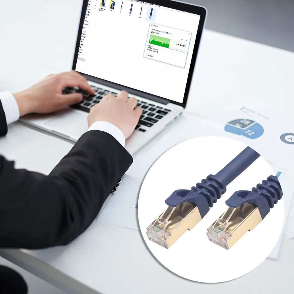 Cat8 Ethernet кабель Lan CAT 8 RJ 45 патч корд сетевой 0 5 м/5 м/10 м для маршрутизатора ноутбука 40