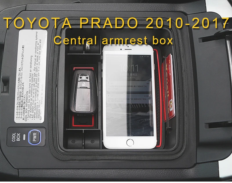 Карманго для Toyota Land Cruiser Prado 150 2010- автомобильный Стайлинг центральный подлокотник коробка для хранения Органайзер чехол аксессуары для интерьера