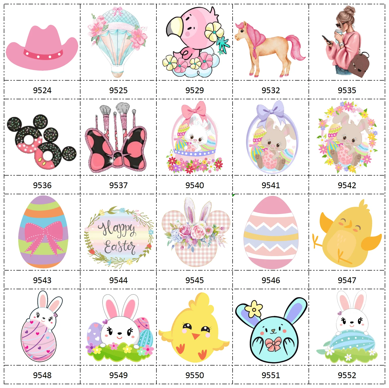 

Craft Free shipping 30 pcs planar resin Easter cartoon Series for diy