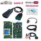 Диагностический сканер Lexia 3 Diagbox V9.91 Lite для CitroenPeugeot, автомобильный диагностический сканер OBDII с красным зажимом, кабель 921815C