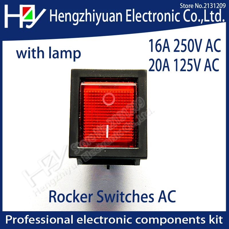 Hzy 2 шт./лот красный 4 контактный переключатель для включения/выключения лодки 16A