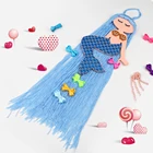 Бант для волос для девочек, пояс для хранения русалки, заколка-органайзер, детский зажим для волос держатель для волос радужного цвета, аксессуары для волос сделай сам