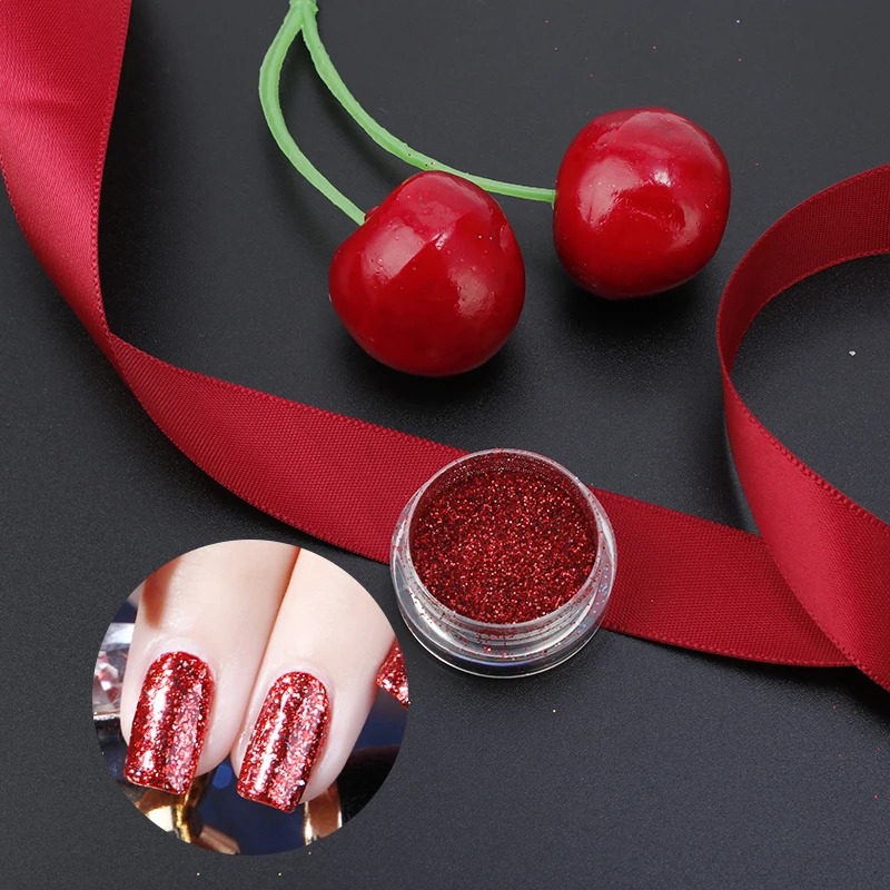 16 видов цветов 1 бутылка окунания ногтей искусство блестящий порошок лазер