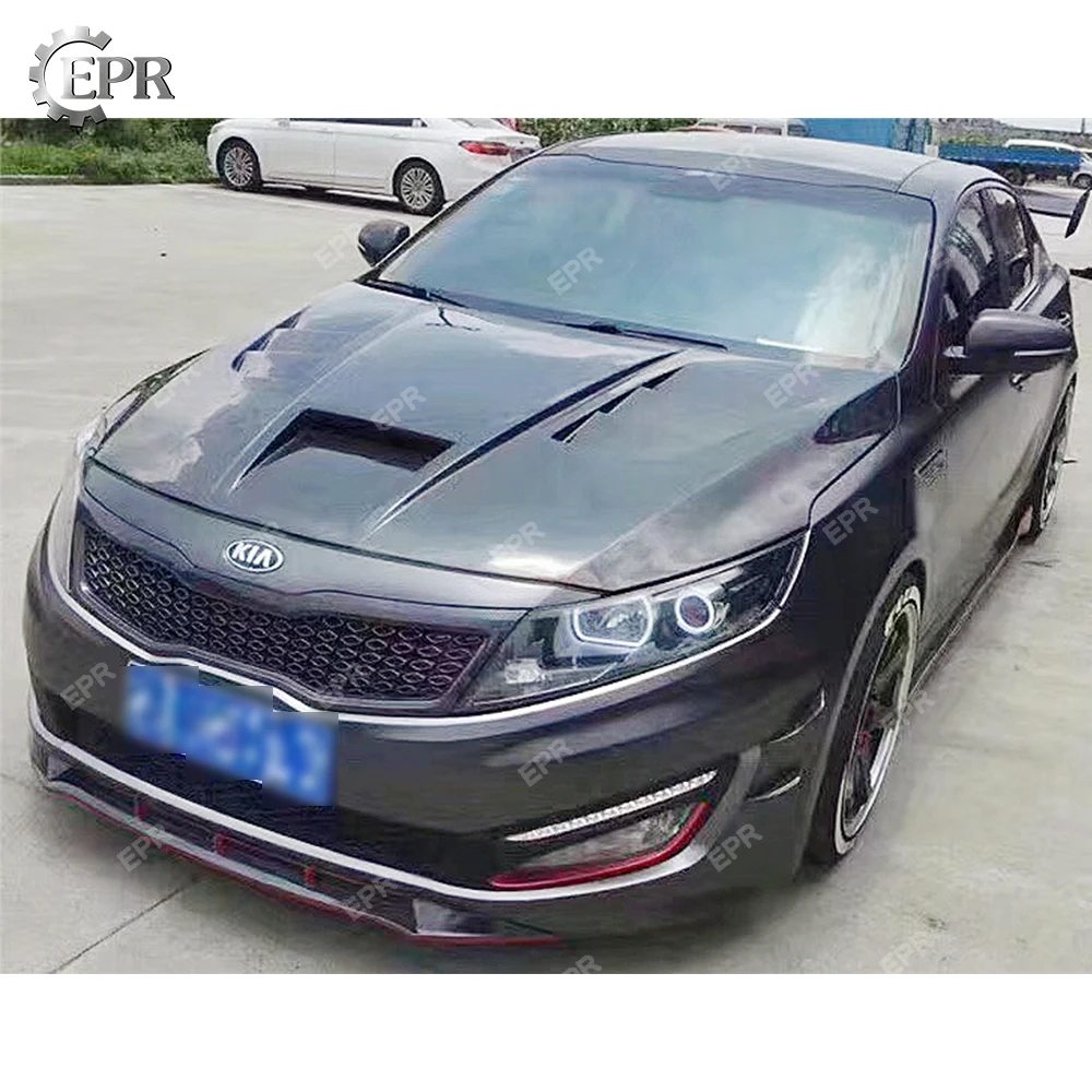 Карбоновый ВЕНТИЛИРУЕМЫЙ КАПОТ для KIA K5 (2011 2015) Optima TF EPT1 стильный комплект из