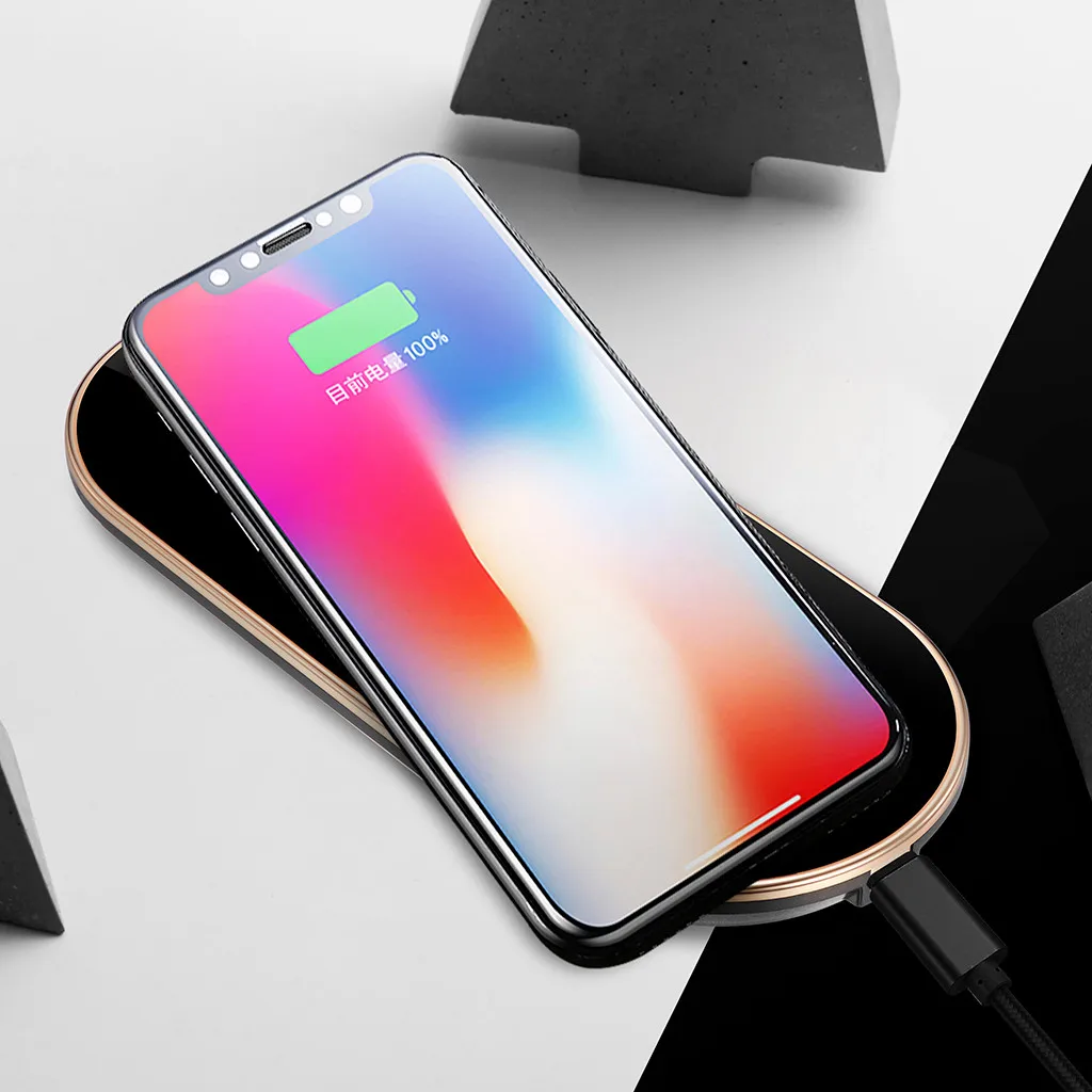 Беспроводное зарядное устройство беспроводное QI быстрое Подставка для зарядки