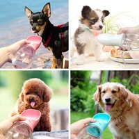 portable pet dog water bottle travel puppy dog drinking bowl outdoor pet water dispenser feeder for small large dogs