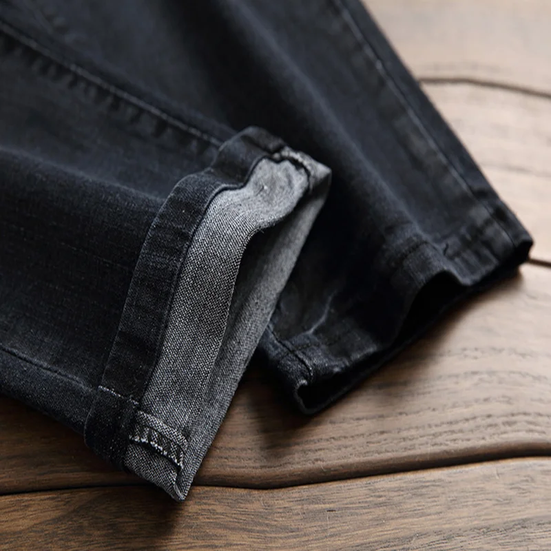 

Mens Pantalones Jeans Hombre Biker Ripped Jean Clothes 2020 Denim Pants Slim Fit Motorcycle Vintage Streetwear Ripped Jeans Men