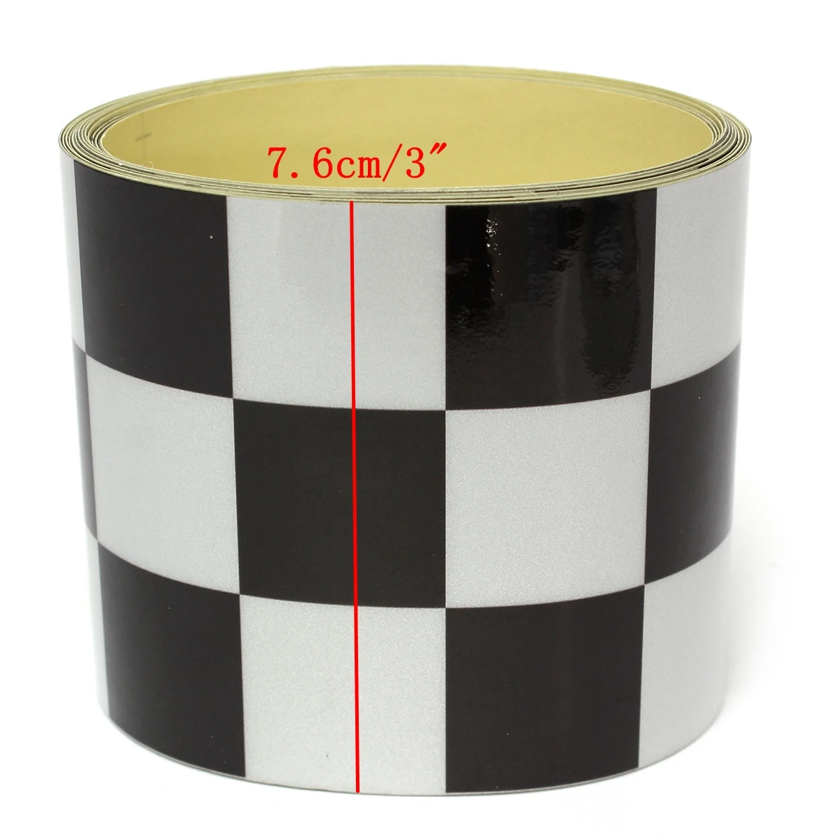 3 &quotчерно белый клетчатый флаг Виниловая наклейка лента на автомобиль мотоцикл