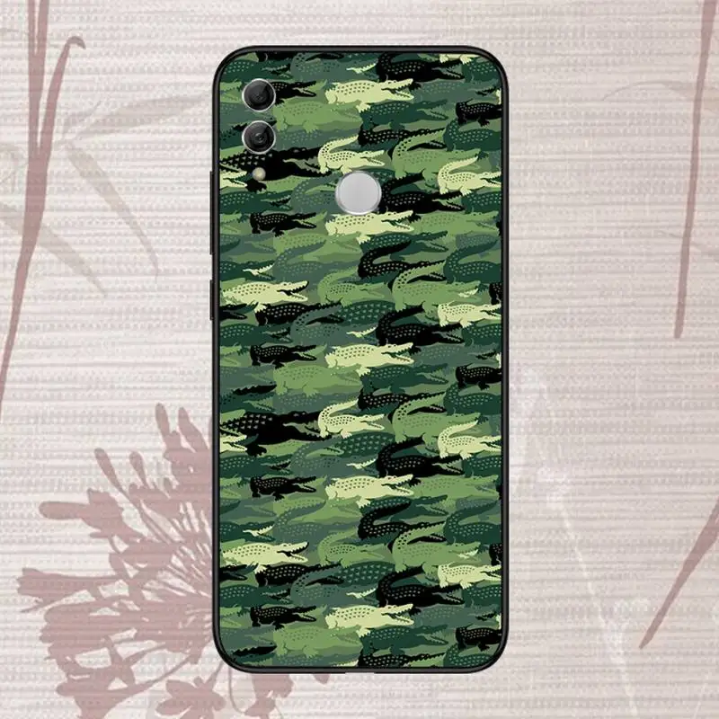 

crocodile French Brand Phone Case For Huawei Honor 7C 7A 8X 8A 9 10 10i Lite 20 NOVA 3i 3e