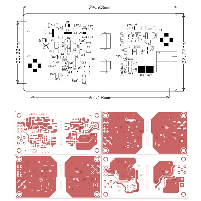 Lusya AMC1301 Высокоточный аналоговый модуль изоляции тока напряжения + 5V 5A/200 KHz полоса