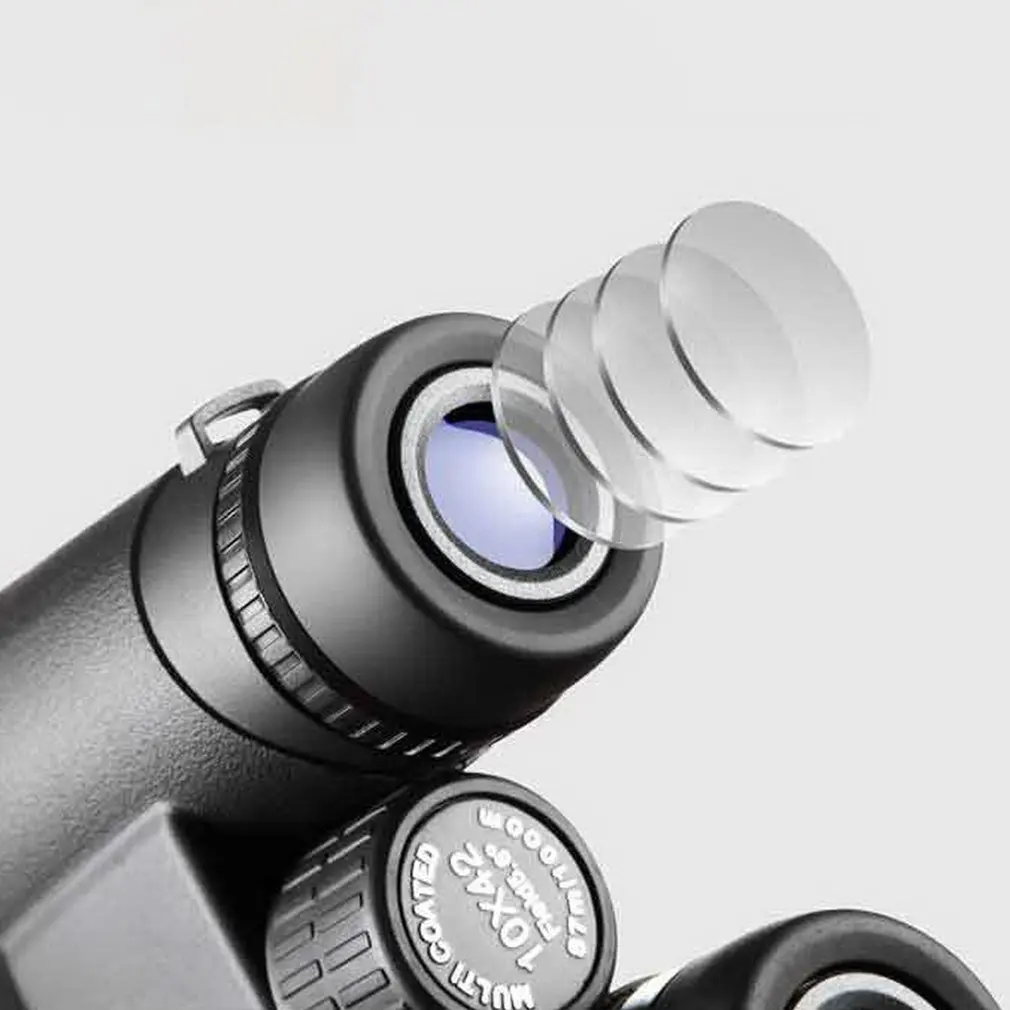 10x42 Прямой Двойной баррель высокой четкости ручной телескоп путешествия большой