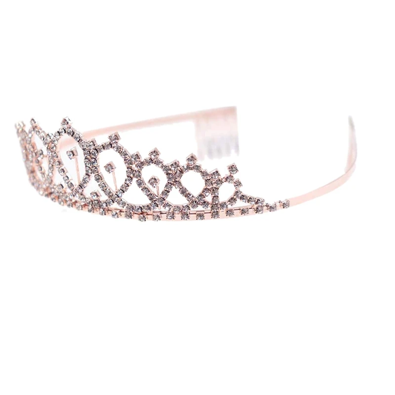 Королевский пояс стразы на день рождения розовое золото подарок блестящий