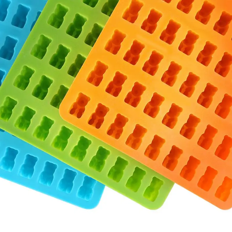 Силиконовая форма Gummy медведя из мультфильма желе Торт Конфеты ледяные лотки