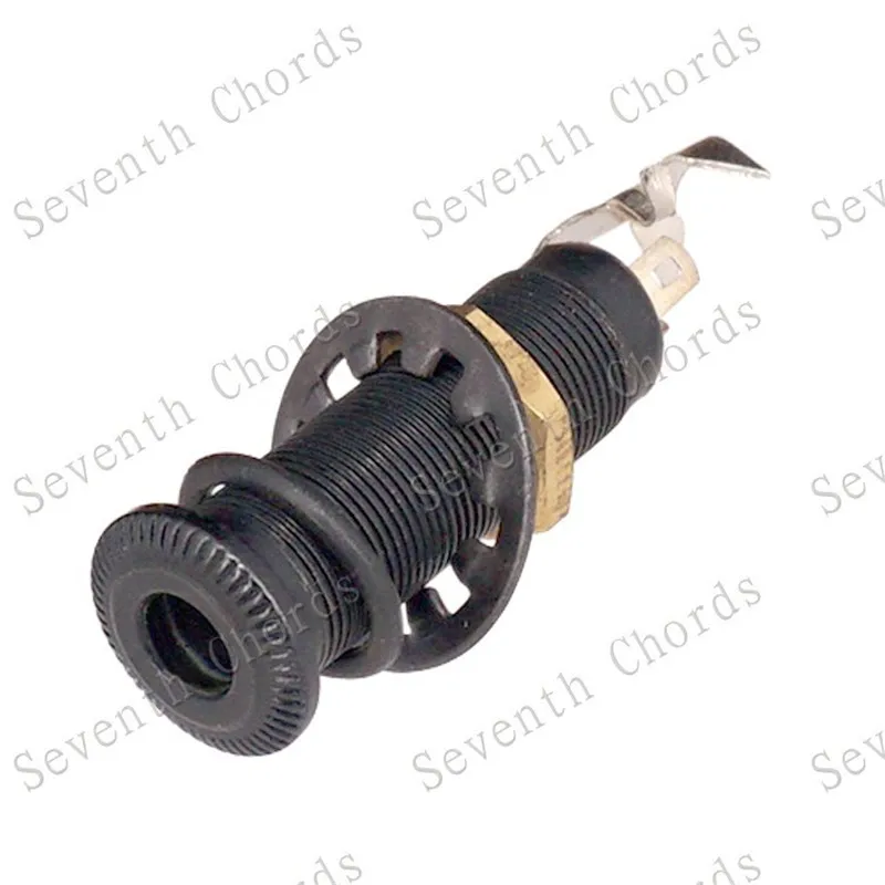 1pcs 635mm 14 messing gewinde zylinder bass gitarre jack pickup ausgang eingang steckdose für elektrische gitarre zubehör teile free glob