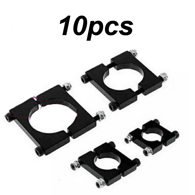 

10PCS Aluminum Alloy 10mm 12mm 16mm 20mm 22mm 25mm 30mm Pipe Clamp Tubing Clip Carbon Tube for Plant UAV Drone Accessories