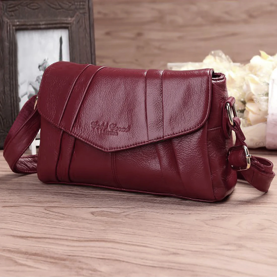 Женская сумка мессенджер из натуральной кожи на одно плечо|bag high quality|bag ladiesbrand