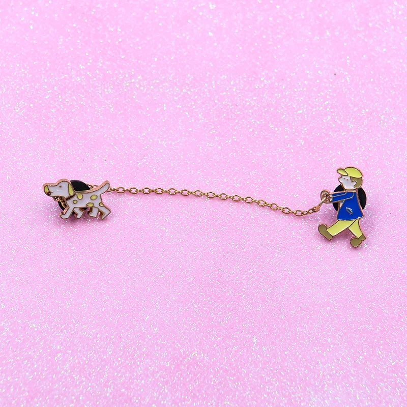 Булавка для собаки брошь в виде мультяшного персонажа Значки одежды рюкзака с