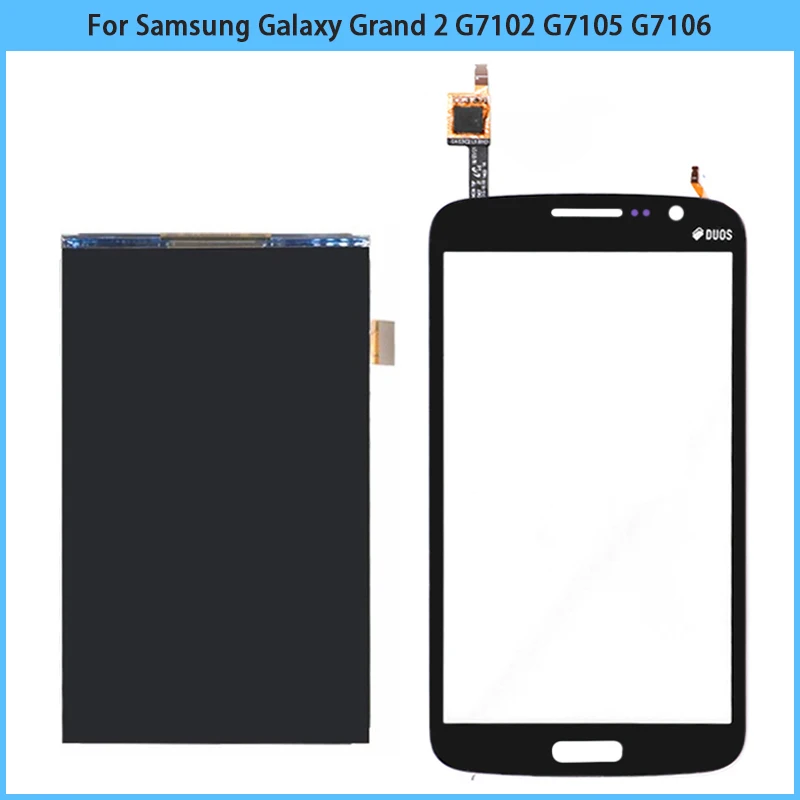 For Samsung Galaxy Grand 2 G7102 G7105 Display Touch Screen Panel Digitizer Sensor Glass New G7106 LCD TouchScreen
