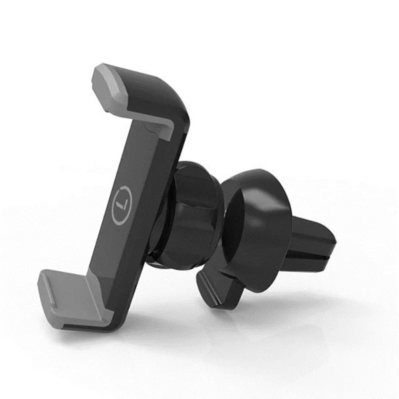 Licheers Car Phone Holder Stand Air Vent Mount Holder 360 Degreen For Phone 7 8 Xiaomi Support 3.5-6 inch Holder Stand in Car - Цвет: black gray