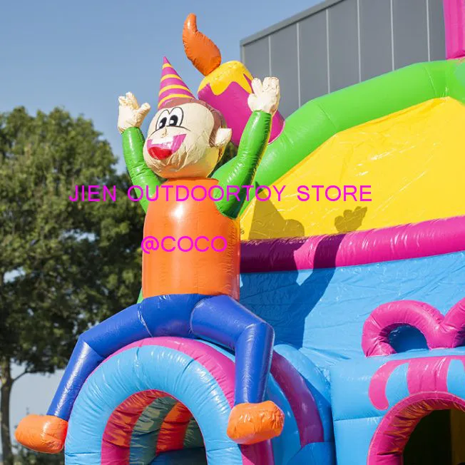 Бесплатная воздушная доставка до двери 5 5x5 м надувной батут для торта на день