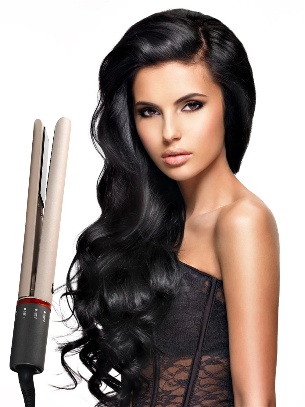 Профессиональный Выпрямитель для волос 2 в 1 щипцы завивки Мультистайлер
