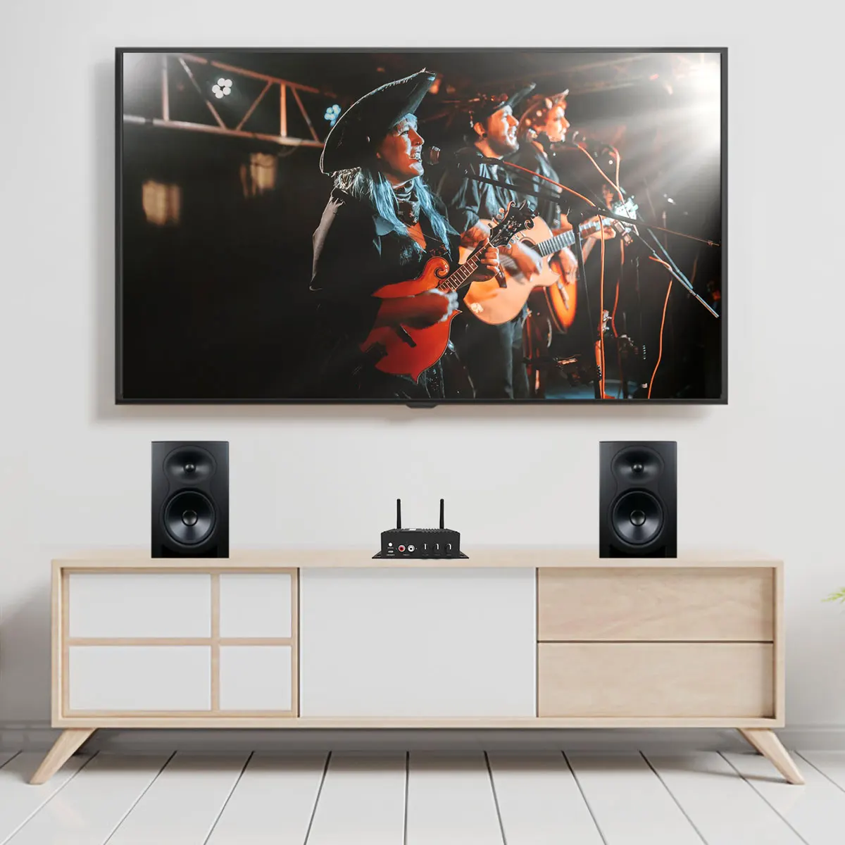 Домашний мини усилитель RAKOSO SA100 Wi Fi Bluetooth Hi с оптическим входом сабвуфера Spotify Airplay