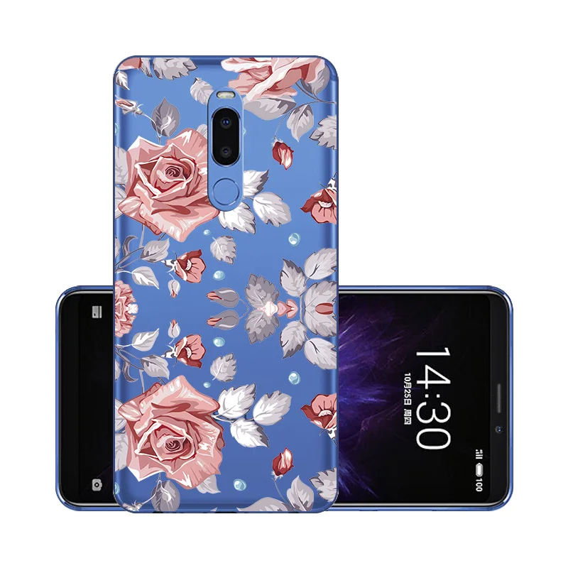 Для Meizu Note 8 чехол Note8 крышки Чехлы из мягкого ТПУ для M8 Примечание M8Note M с цветочным