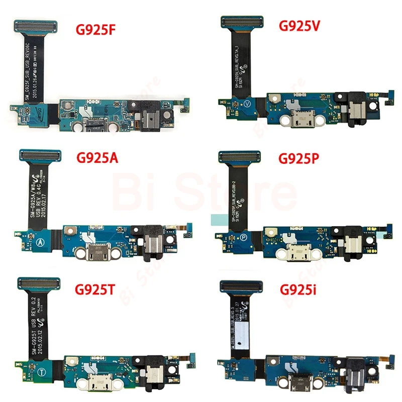 Сменный зарядный гибкий кабель для samsung Galaxy S6 Edge G920F G925F разъем наушников микрофон