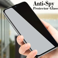 50pcslot anti peep spy full cover protective glass for xiaomi redmi note 9 9s 8t 8 pro 7 6 5 pro privacy screen protector film