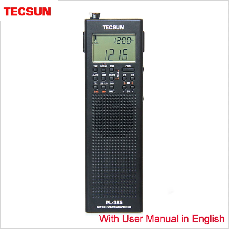 

Tecsun PL-365 Portable Single-Sideband Receiver Full-Band Digital Demodulation for the Elderly DSP FM Mid-Wavelength SSB Radio