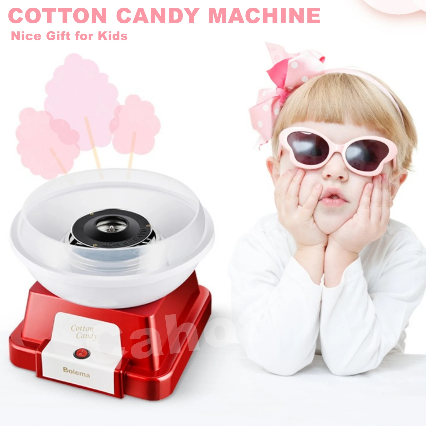 

CAHOT 110 В/220 В 500 Вт машина для хлопковой конфеты, детская вечеринка, полностью автоматическая машина для приготовления сладостей, машина для З...