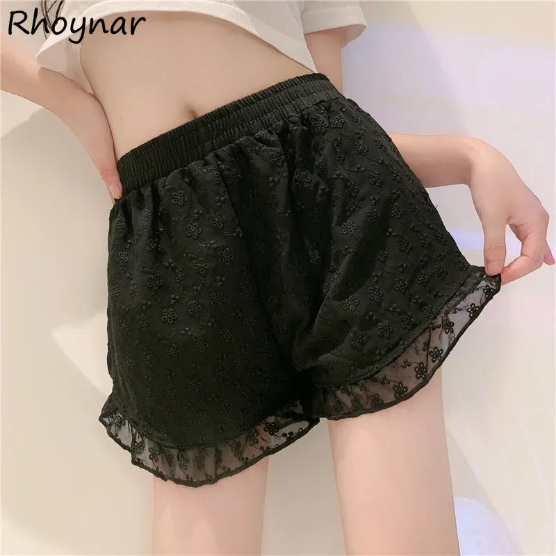 

Leggings Women Summer Safety Lace Lovely High Waist Popular Basic Solid Breathable Feminine Girls Fashion Soft New Sexy Female