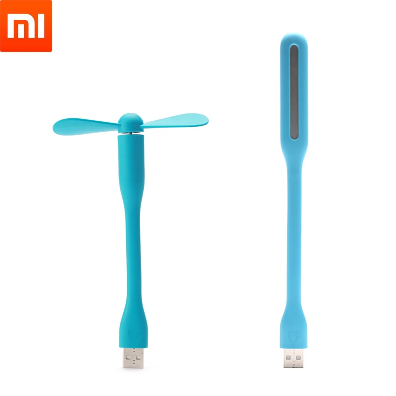 Оригинальный USB светильник Xiaomi Mijia гибкий съемный вентилятор портативный