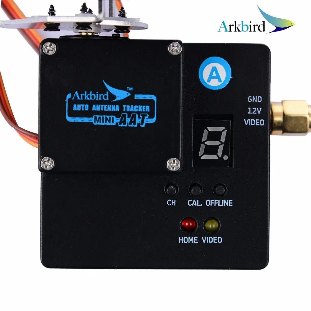 Arkbird FPV 5,8 ГГц мини авто антенный трекер карданный большой диапазон системы с воздушным модулем и наземной системой Встроенный видео приемник