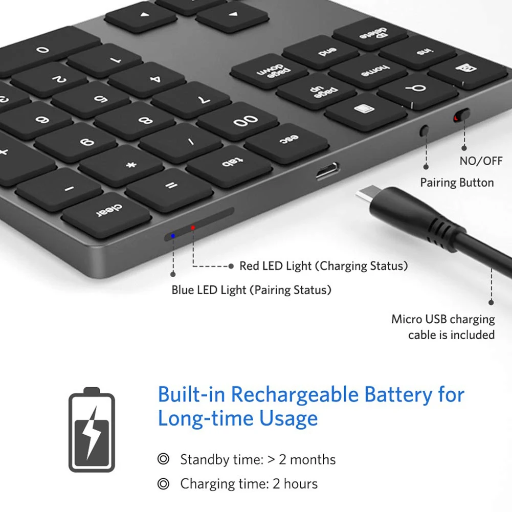 Портативная мини-клавиатура Bluetooth 3 0 Беспроводная Клавиатура эргономичный