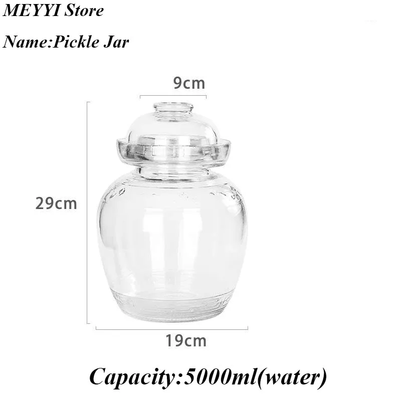 Утолщенная стеклянная банка кимчи домашняя для маринования кухонные аксессуары